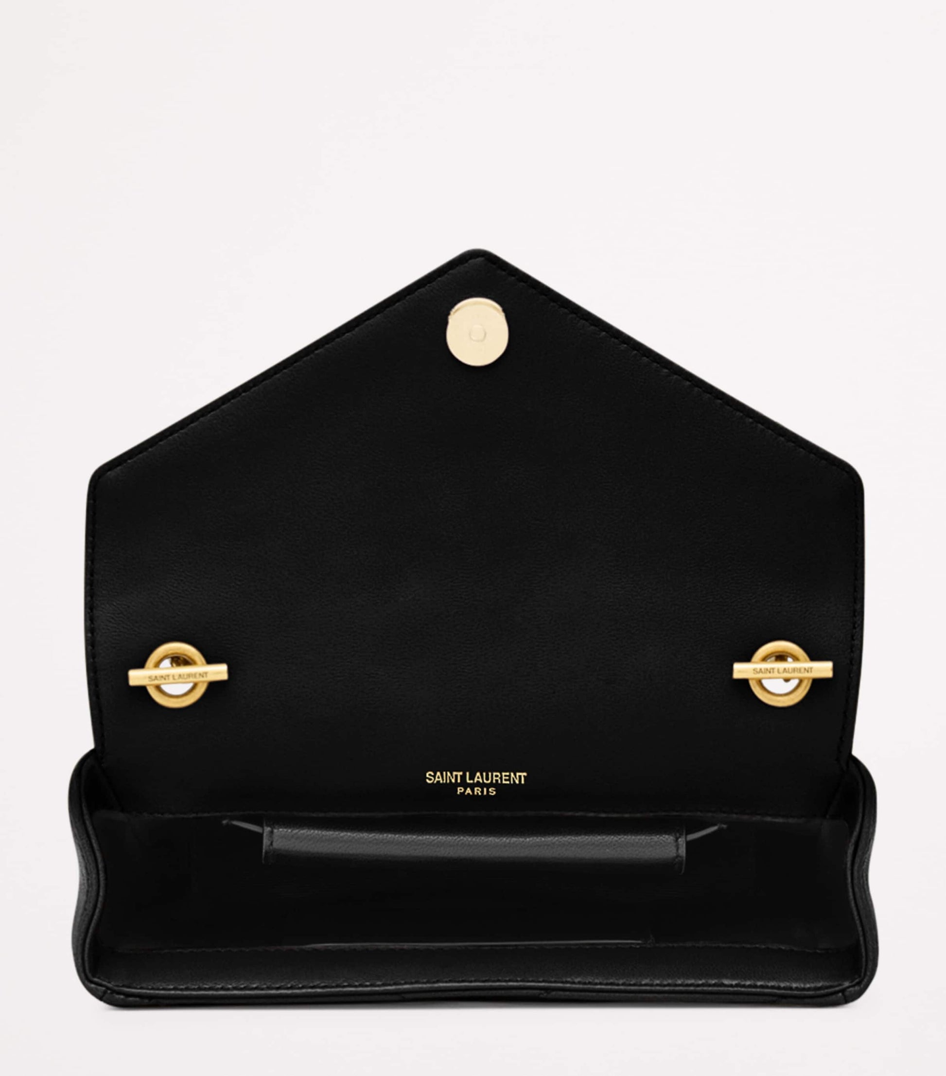 Saint Laurent Black Mini Loulou Shoulder Bag