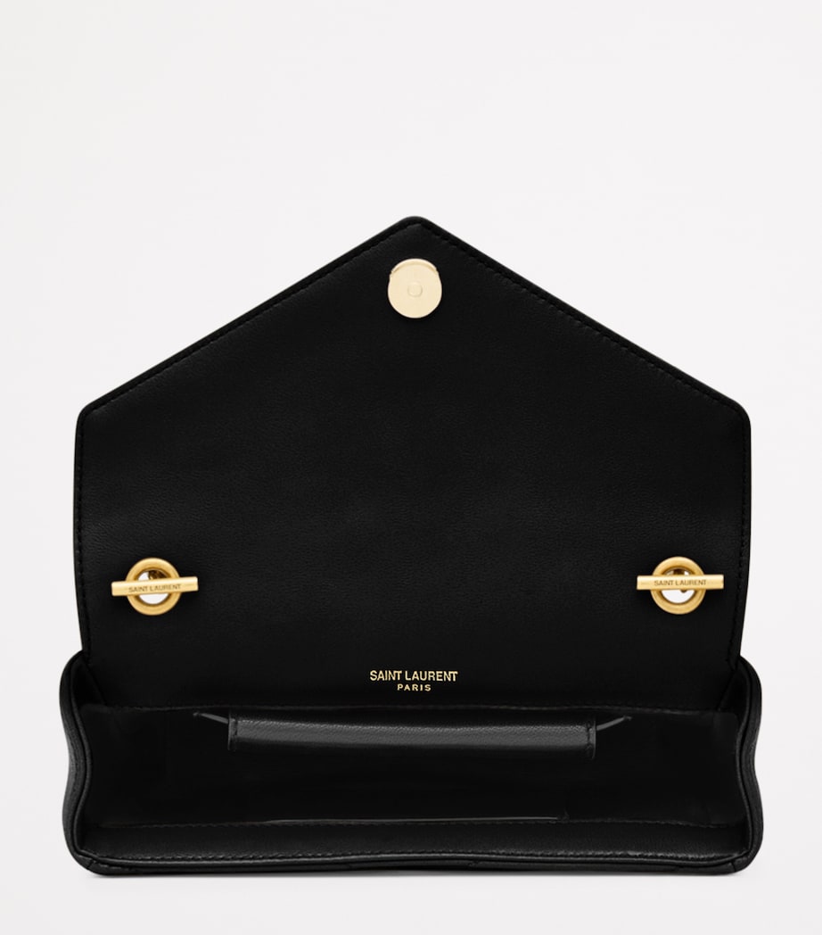 Saint Laurent Black Mini Loulou Shoulder Bag
