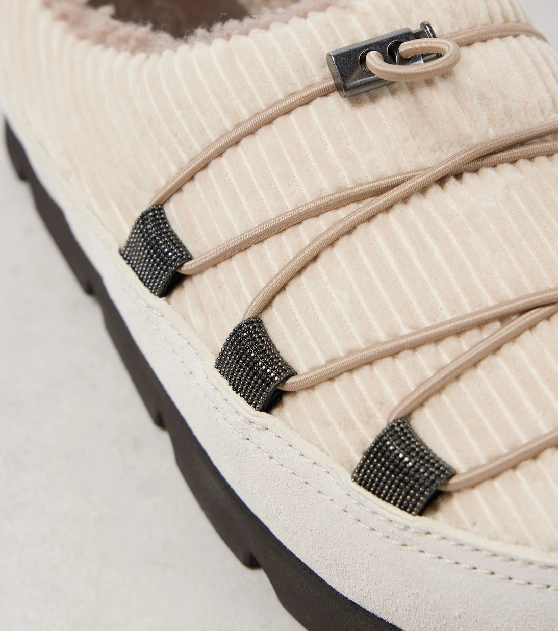 Brunello Cucinelli - Chunky shearling-lined slippers