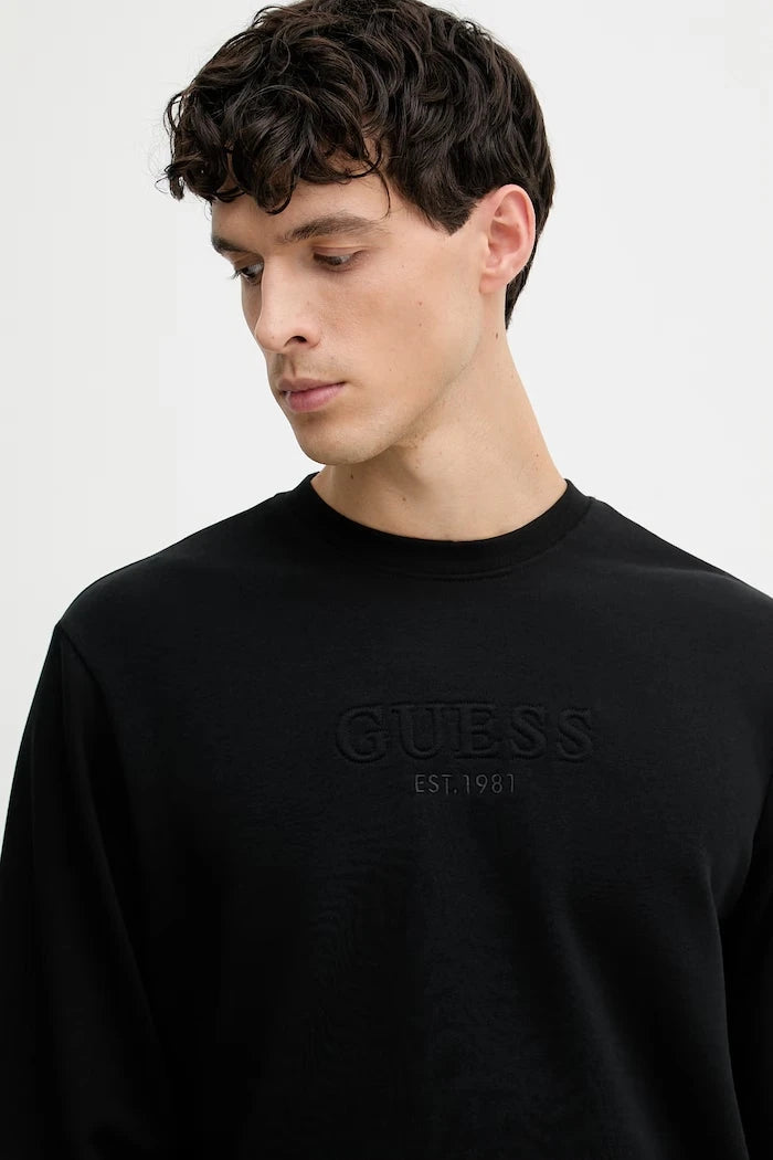 Guess erkek pamuklu sweatshirt