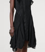 AllSaints Black Asymmetric Fleur Dress
