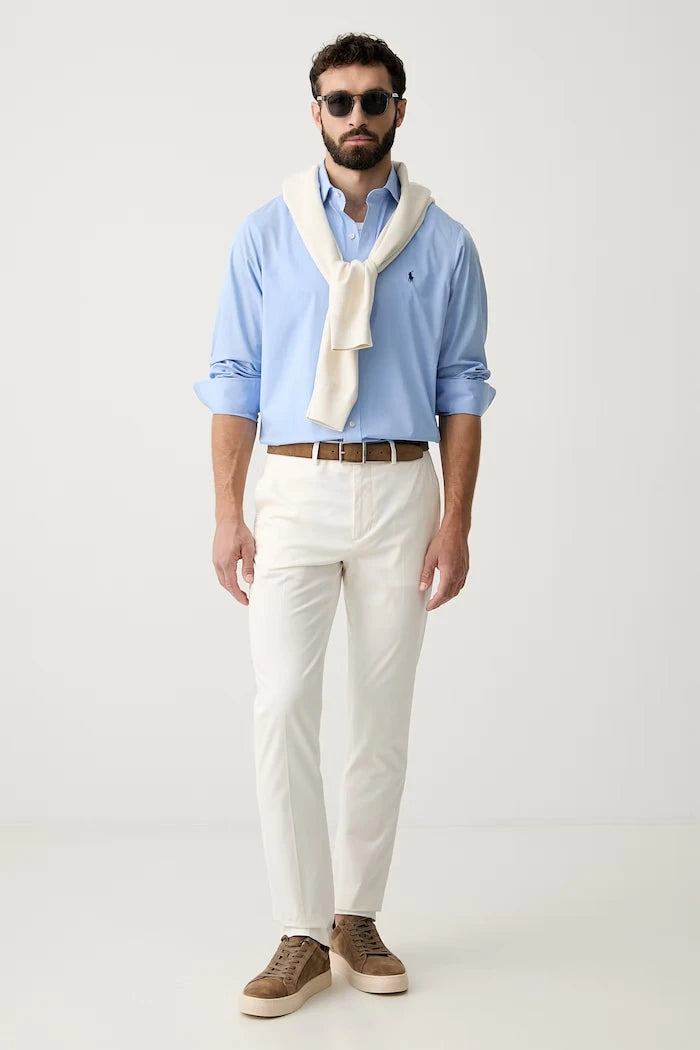 Tommy Hilfiger Erkek Düz Kesim Liocell NEW YORK Pantolon