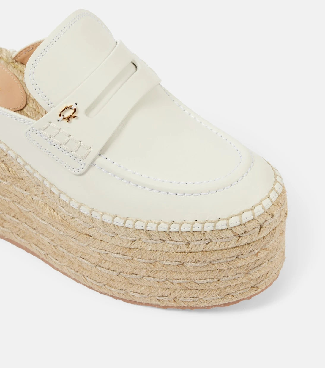 Gianvito Rossi - Leather espadrille wedges