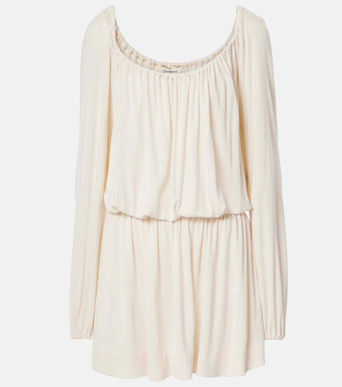 Saint Laurent - Ruffled jersey minidress