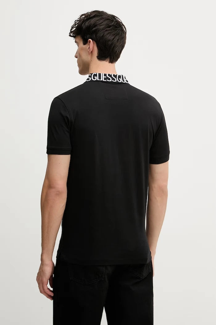 Guess Yakalı Erkek Pamuklu Elastanlı Tişört NOLAN