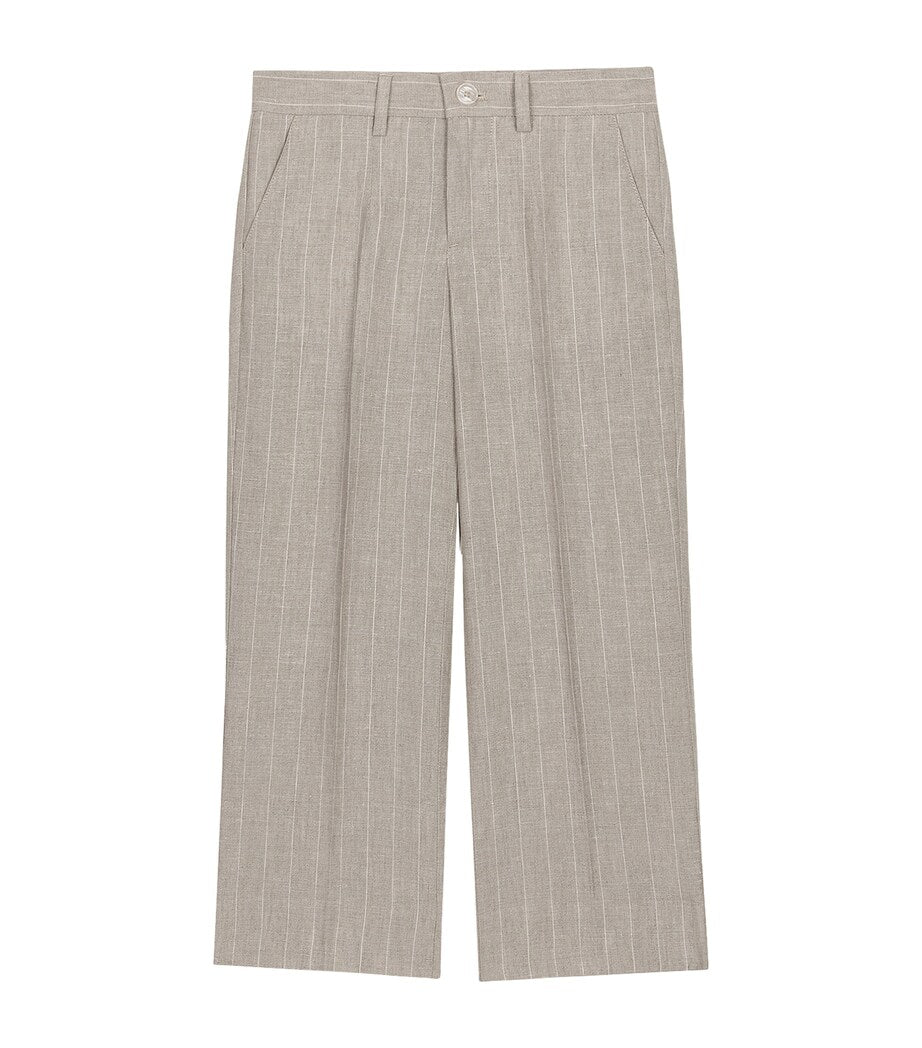 Dolce & Gabbana Kids Linen Striped Trousers (8-12+ Years)