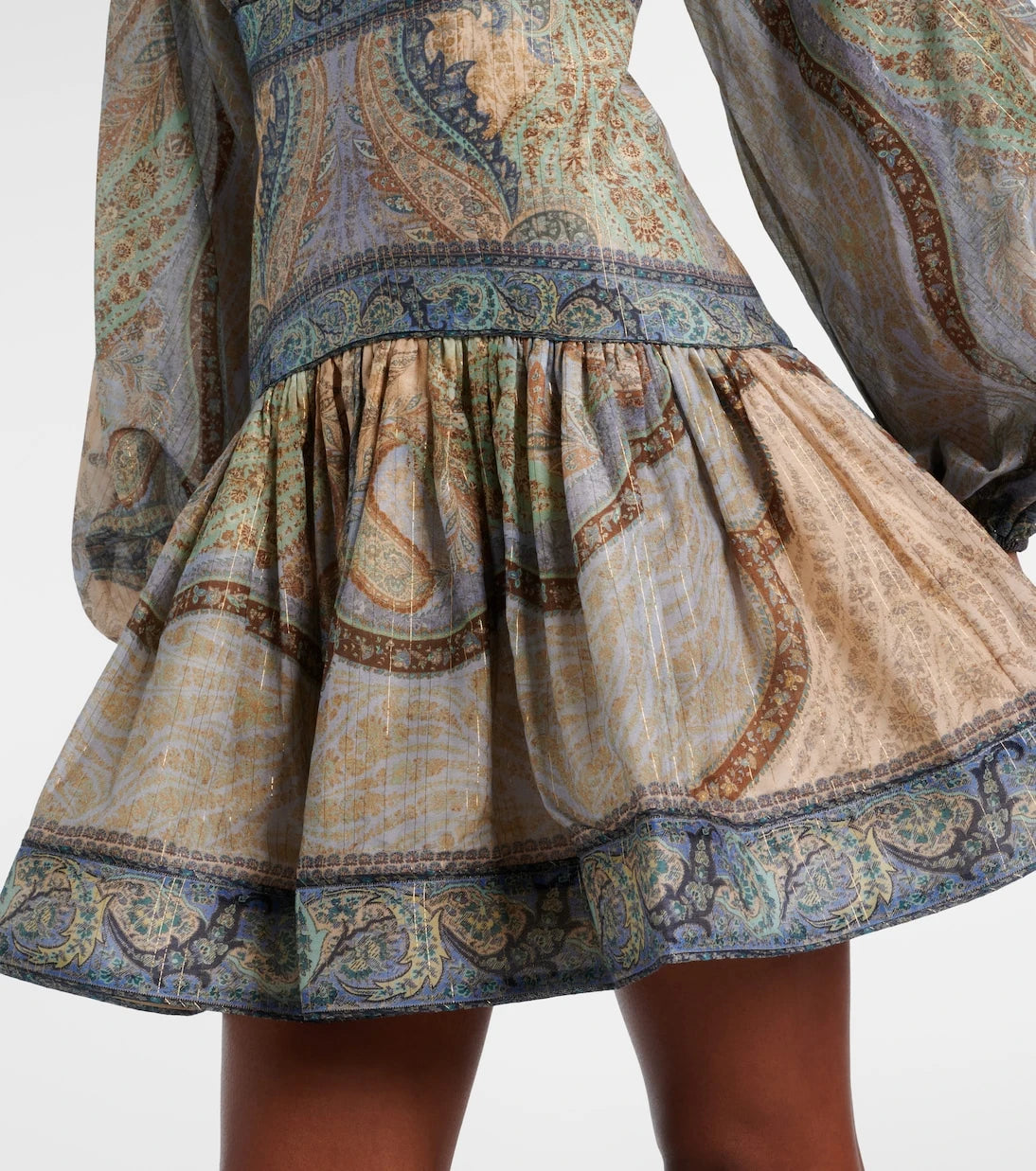Zimmermann - Wanderlust cotton and silk-blend minidress