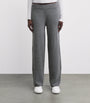 Skims Grey Cashmere Wide-Leg Trousers