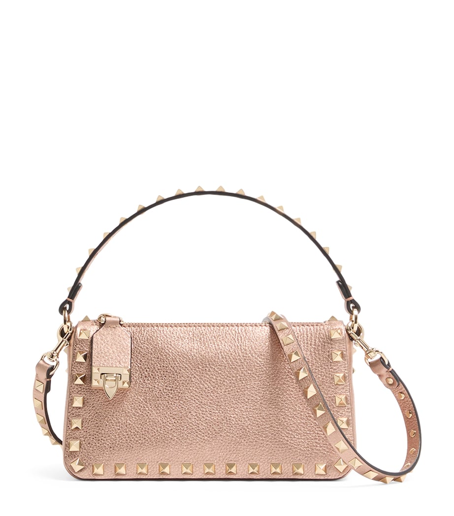Small Leather Rockstud Shoulder Bag