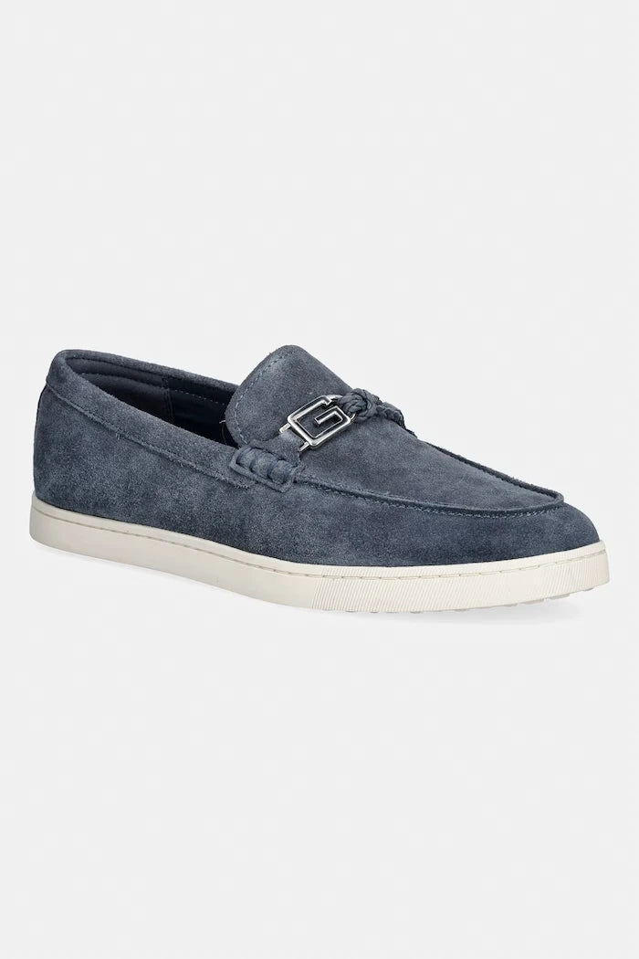 Guess мокасини мъжки от велур HEAWS
