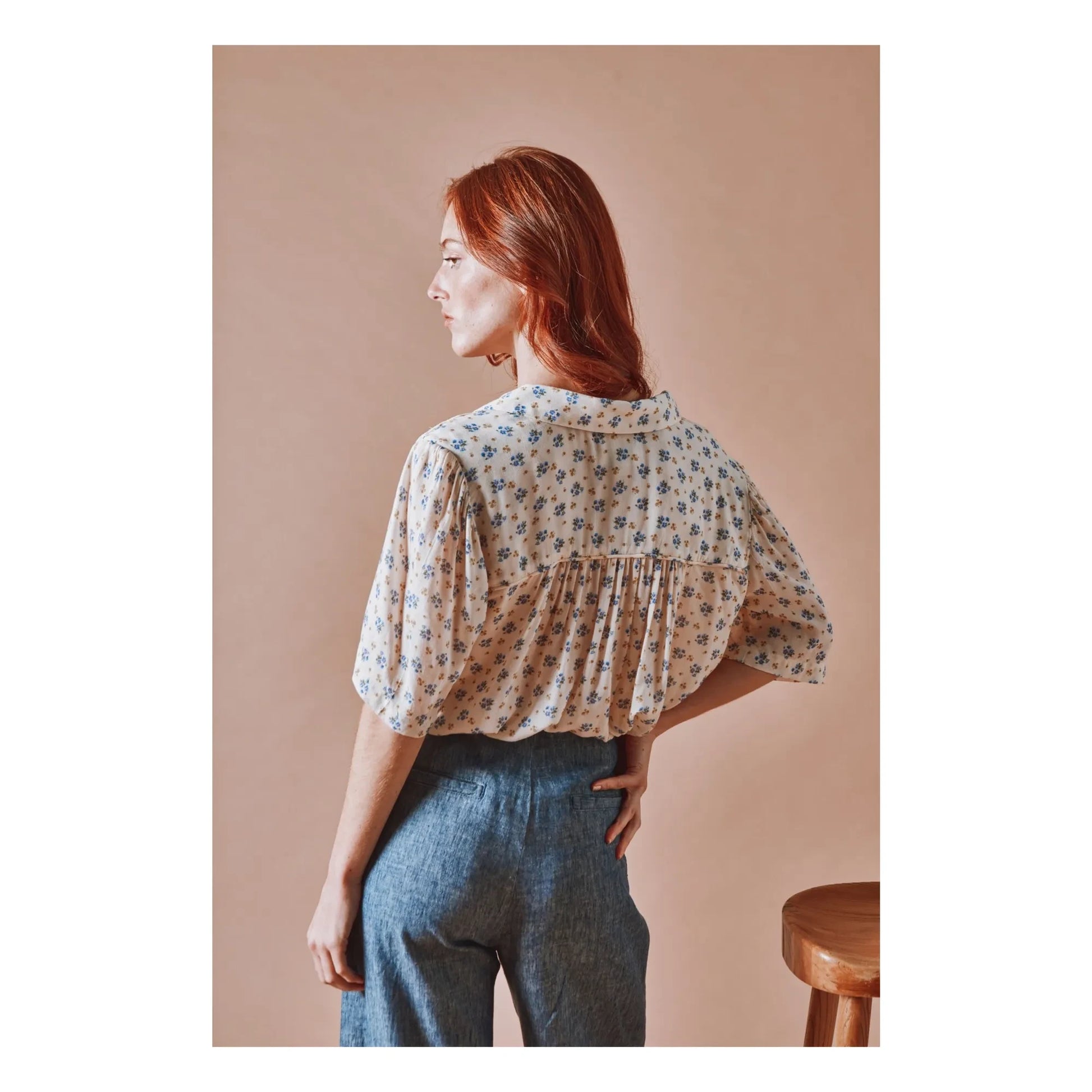 Emile et Ida - Printed blouse | Blue