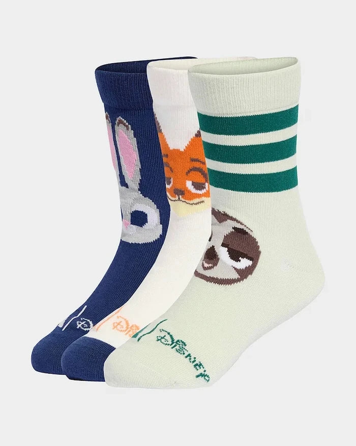 Pamuklu çocuk çorapları adidas Performance Zootopia (3 çift)