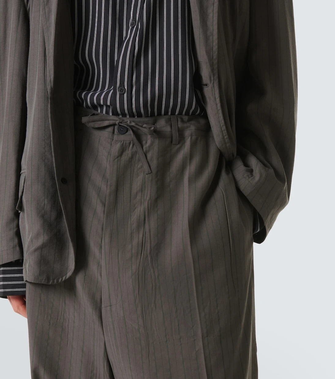 Balenciaga - Pinstripe wide-leg pants