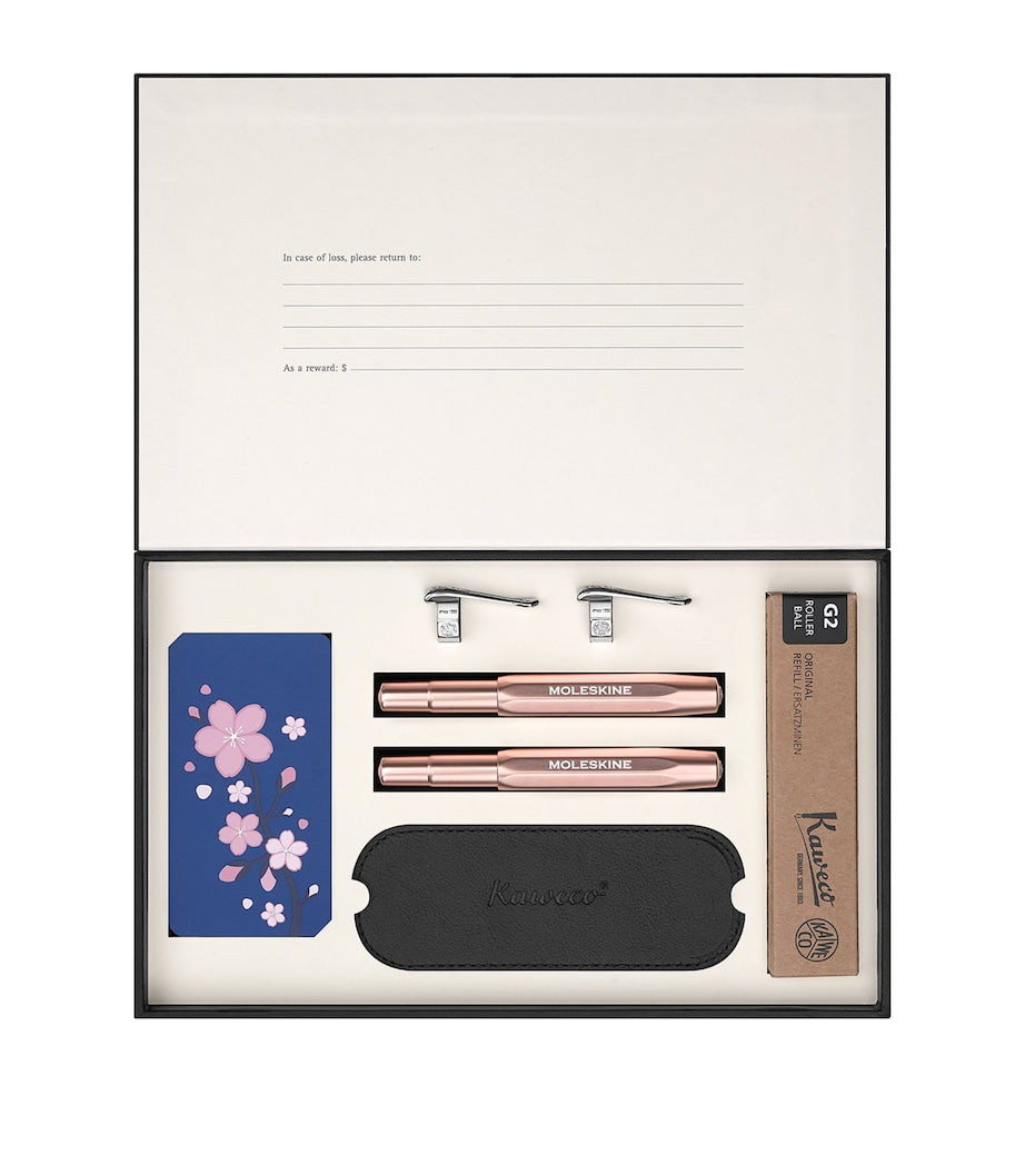Sakura Collection Notebooks and Pens Gift Set