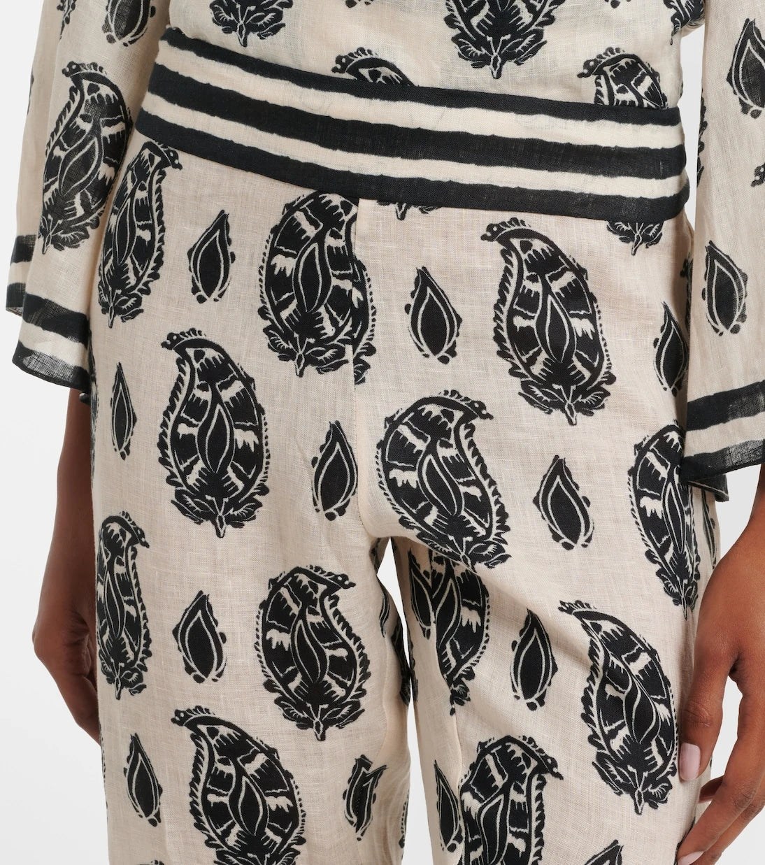 Johanna Ortiz - Printed linen wide-leg pants