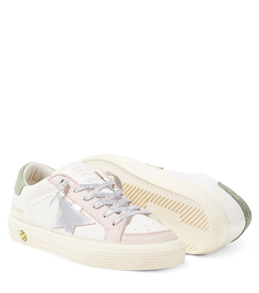 Golden Goose Kids - حذاء رياضي May جلد