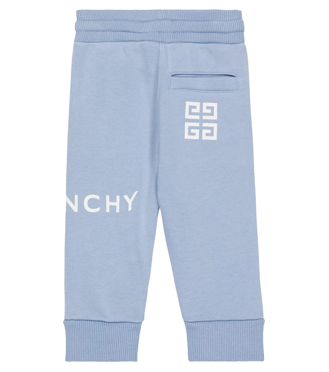 Givenchy Kids - بنطلون رياضي قطني مخلوط للأطفال بشعار الماركة