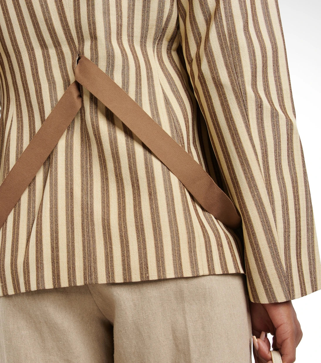 Jacquemus - La Veste Filu striped belted blazer