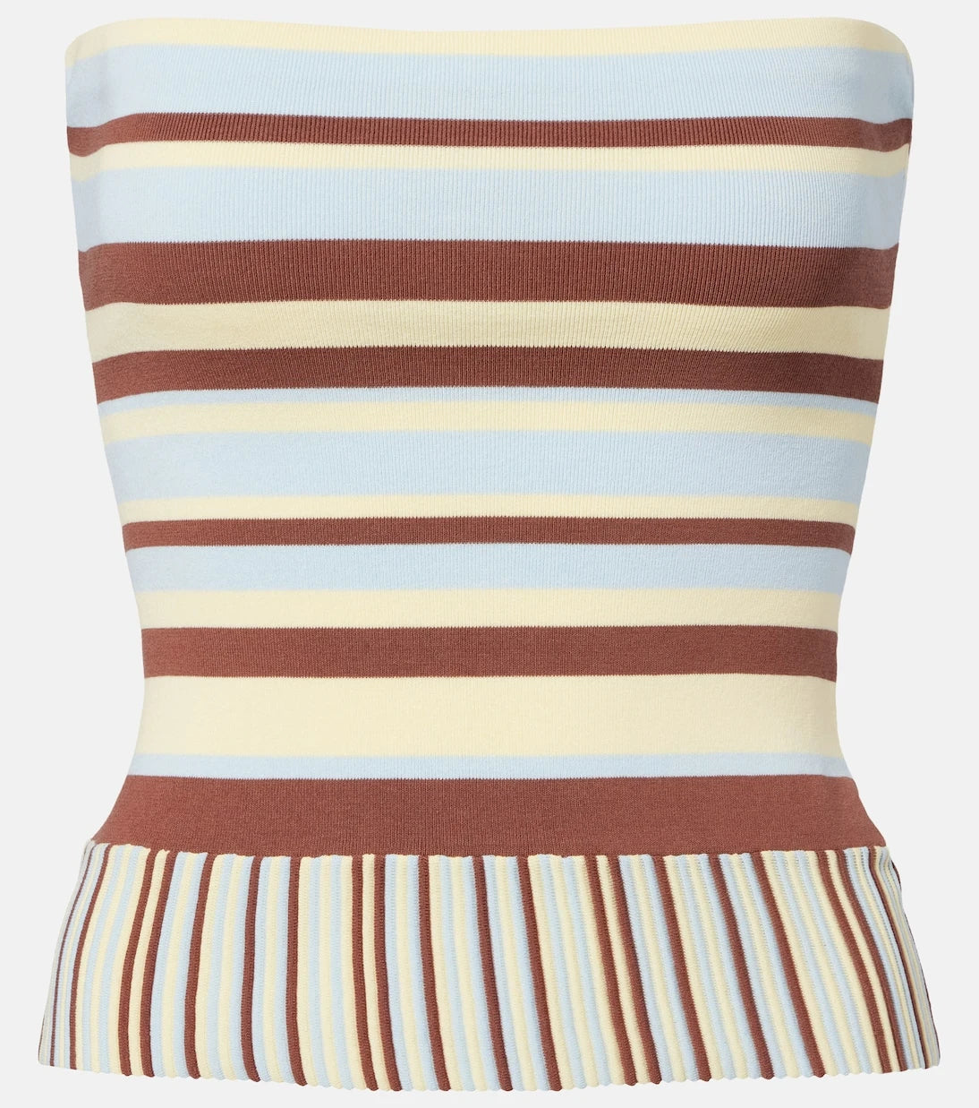 Faithfull - Citara striped cotton-blend tube top