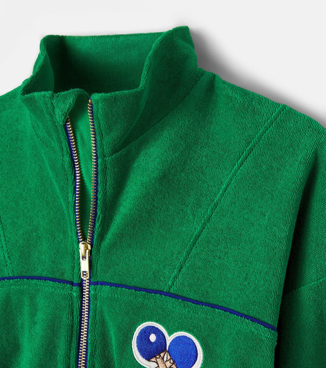 Mini Rodini - Patch-appliqué cotton terry cardigan