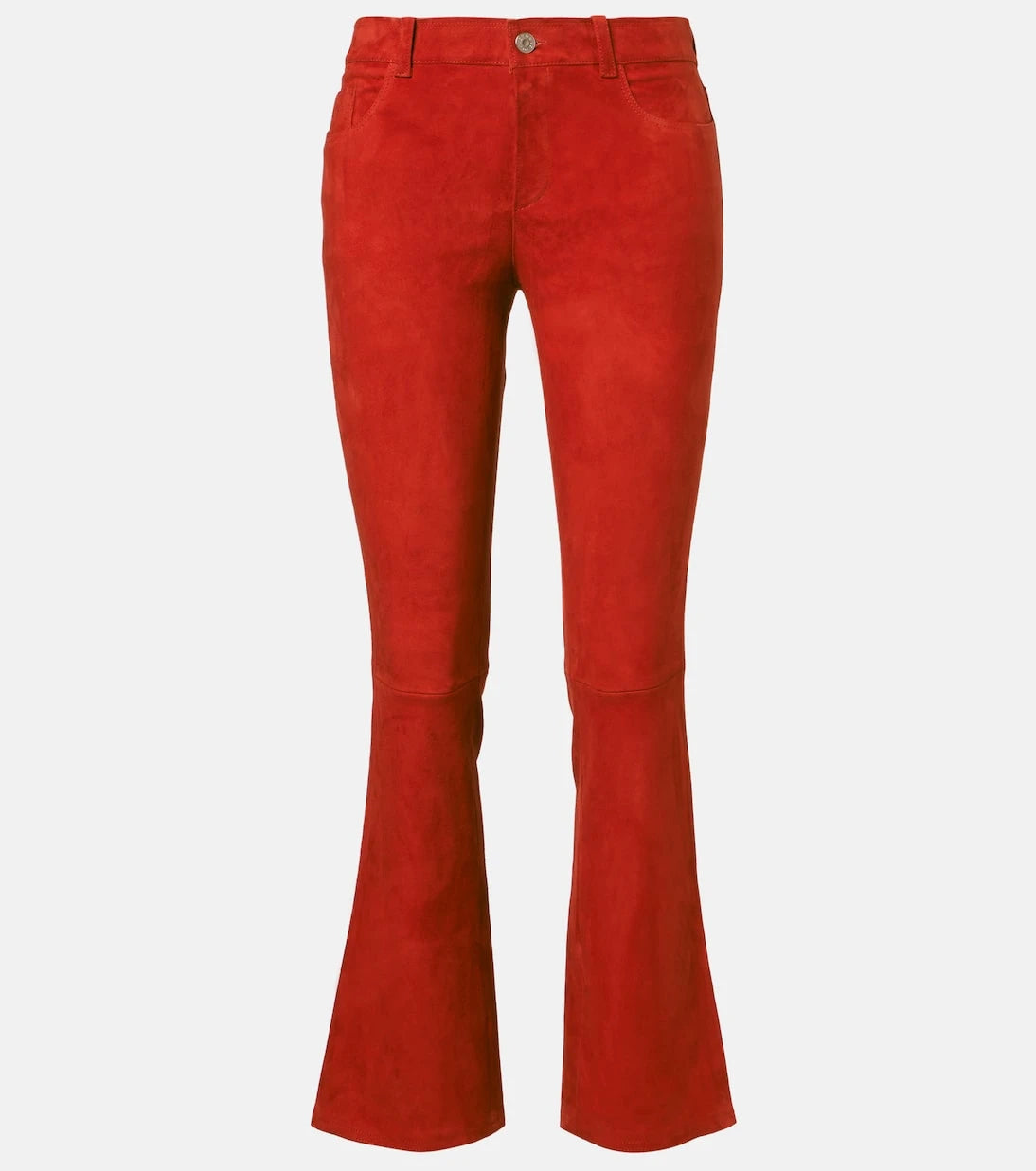 Stouls - Dean 22 low-rise suede flared pants