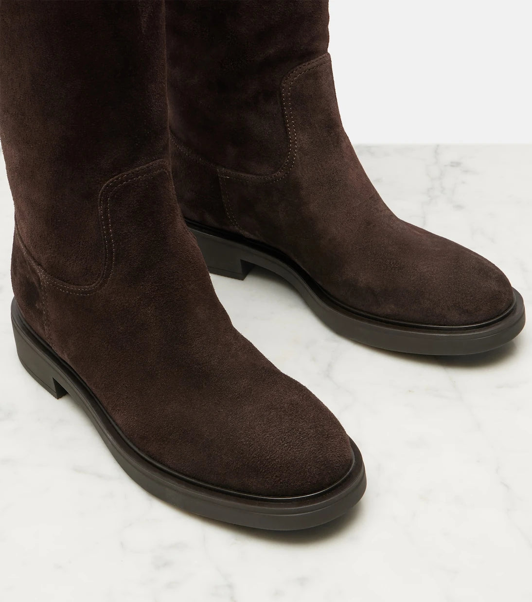 Gianvito Rossi - Ascott suede knee-high boots