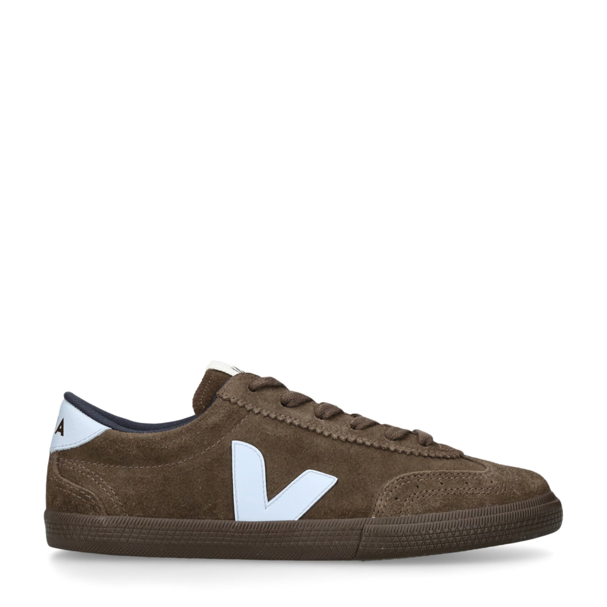 Veja Brown Suede Volley Eagle Swan Sneakers