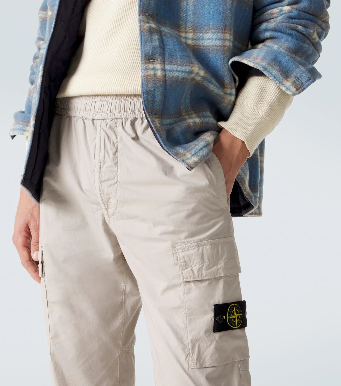 Stone Island - Compass cotton-blend cargo pants