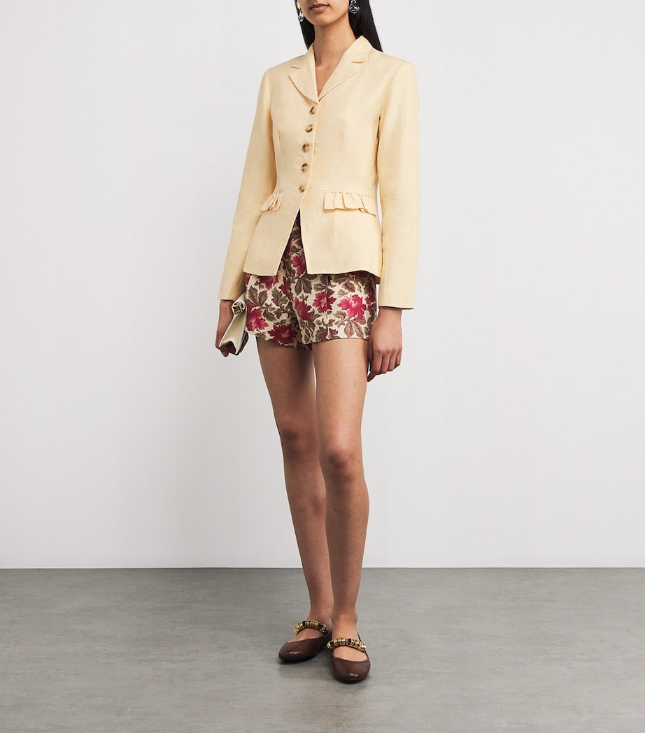 Linen Matilda Jacket DUSTY CITRON