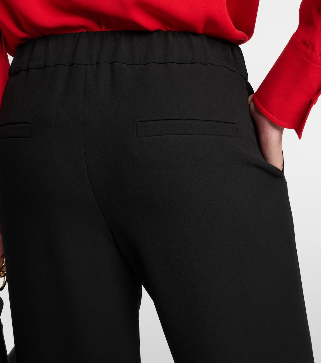 Valentino - Mid-rise silk wide-leg pants