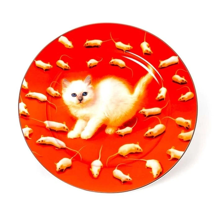 Плоска чиния Seletti Kitten 27 cm