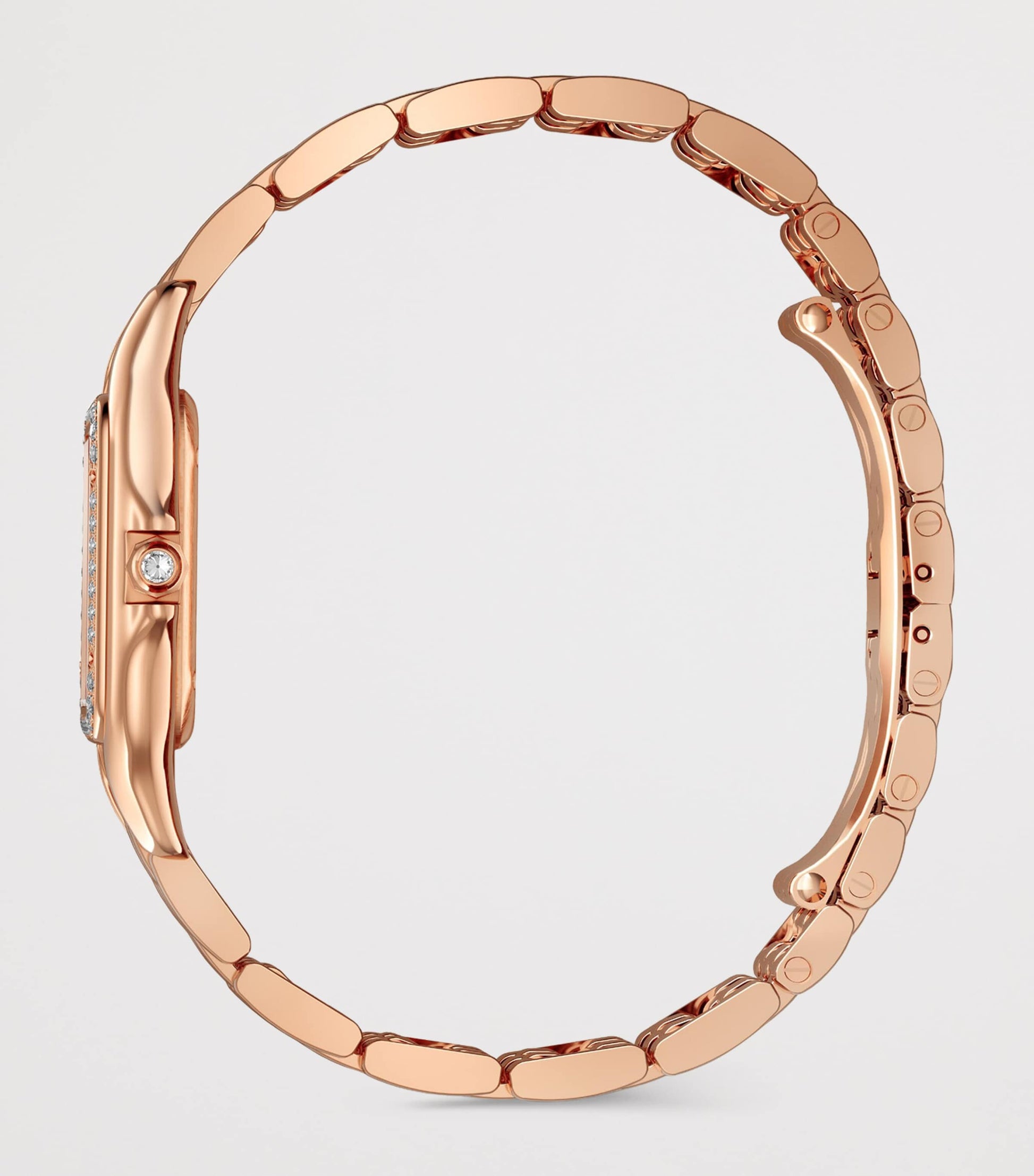 Medium Rose Gold and Diamond Panthère de Cartier Watch 27mm