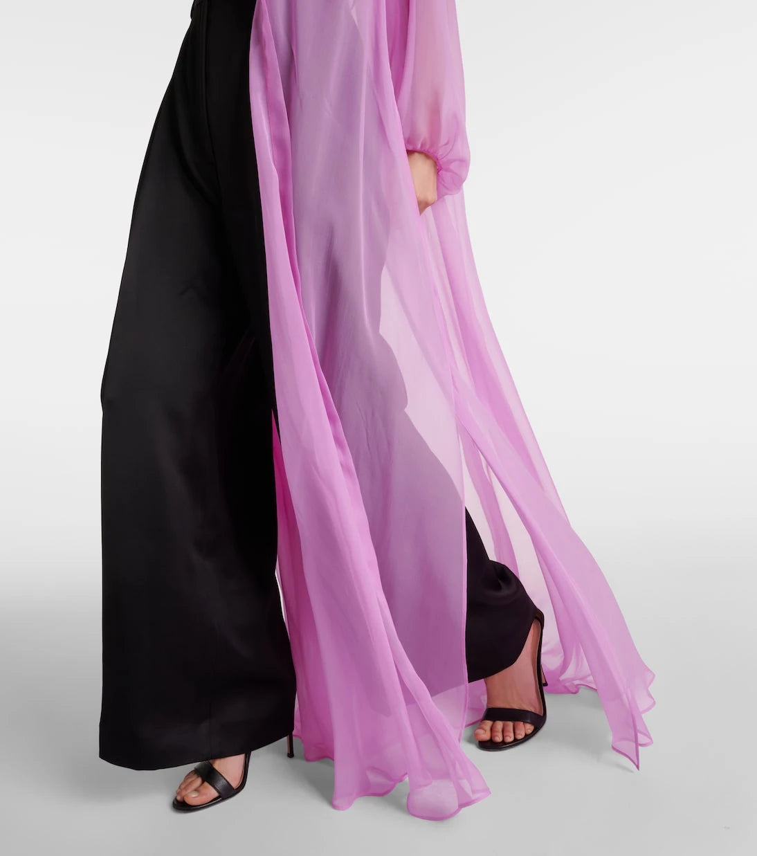 Max Mara - Medicea silk chiffon robe