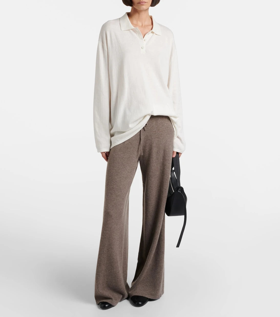 Lisa Yang - Caisa cotton and cashmere polo sweater