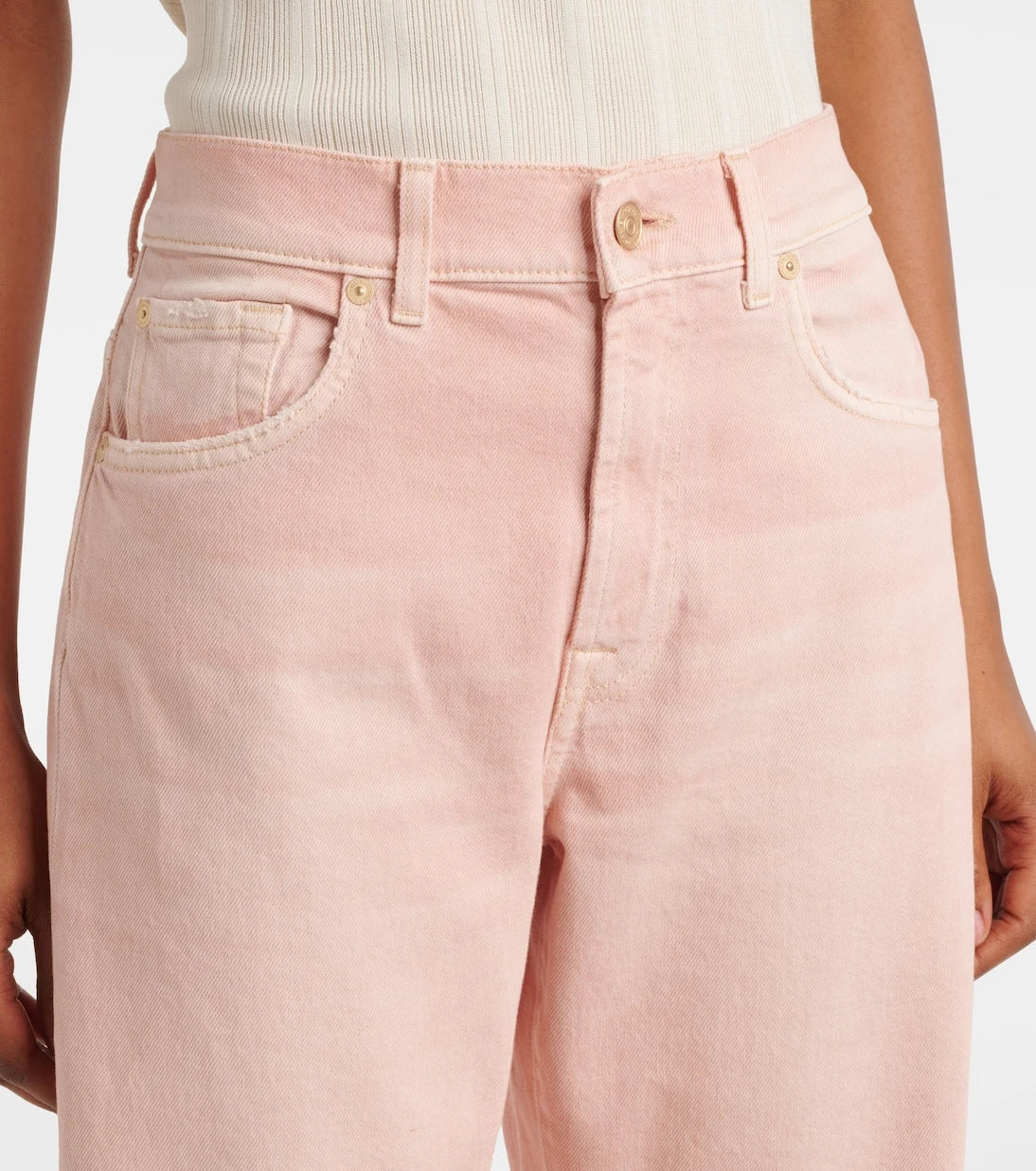 7 For All Mankind - Tess high-rise straight jeans
