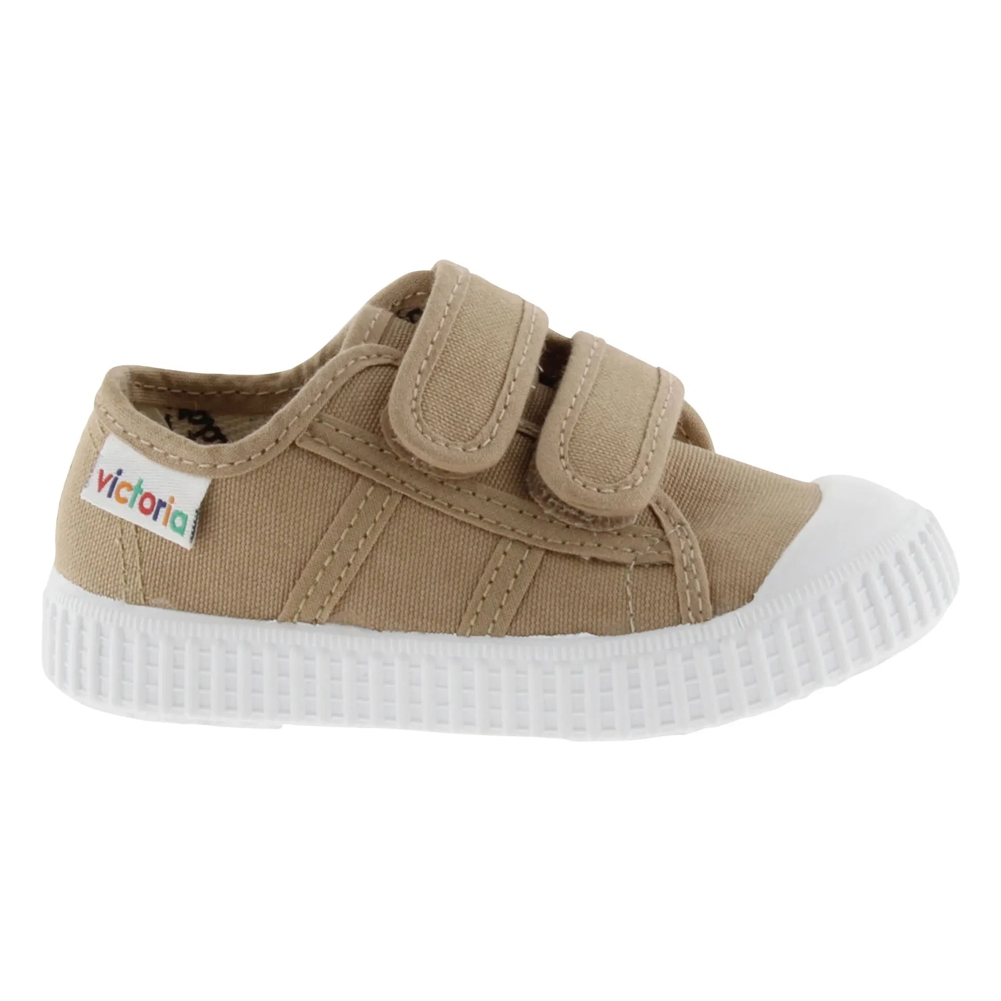 Victoria - Tiras Lona Scratch Sneakers | Camel