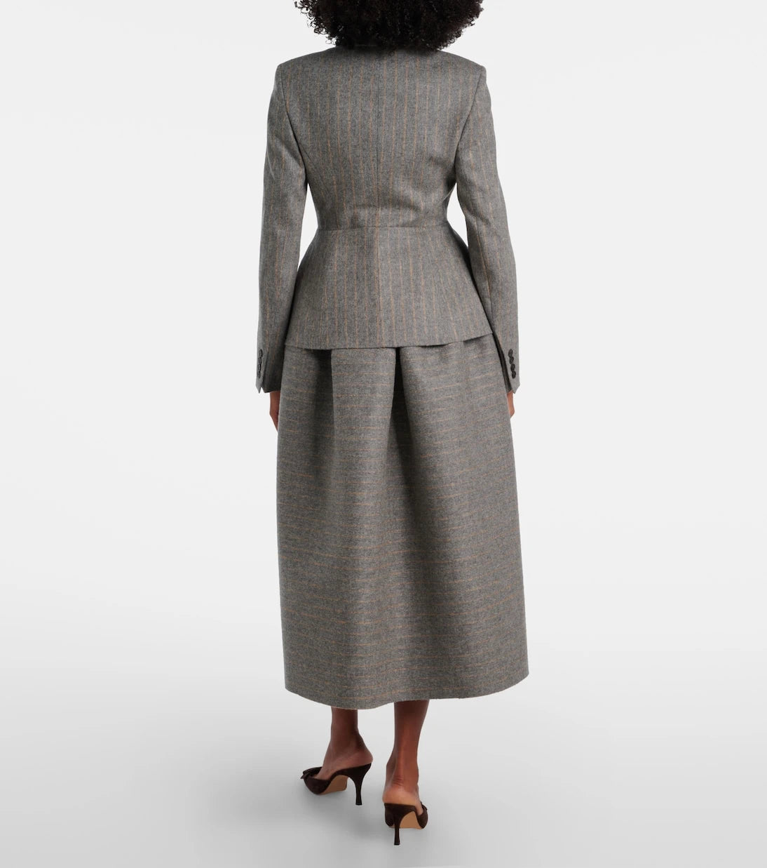 Erdem - Pinstripe wool and mohair blazer