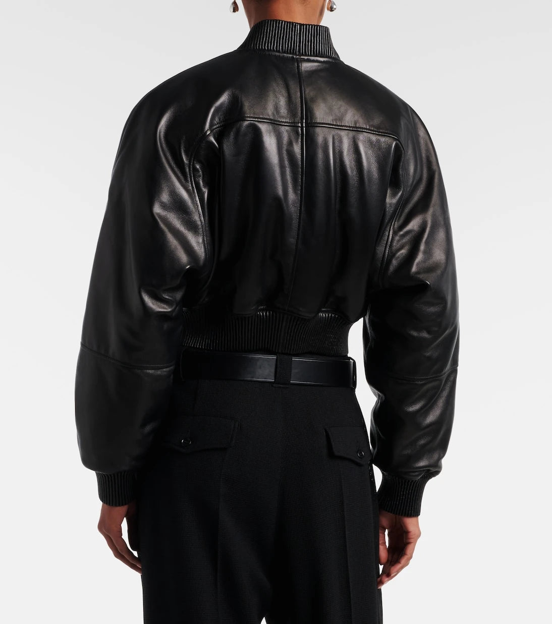 Phoebe Philo - Leather bomber jacket