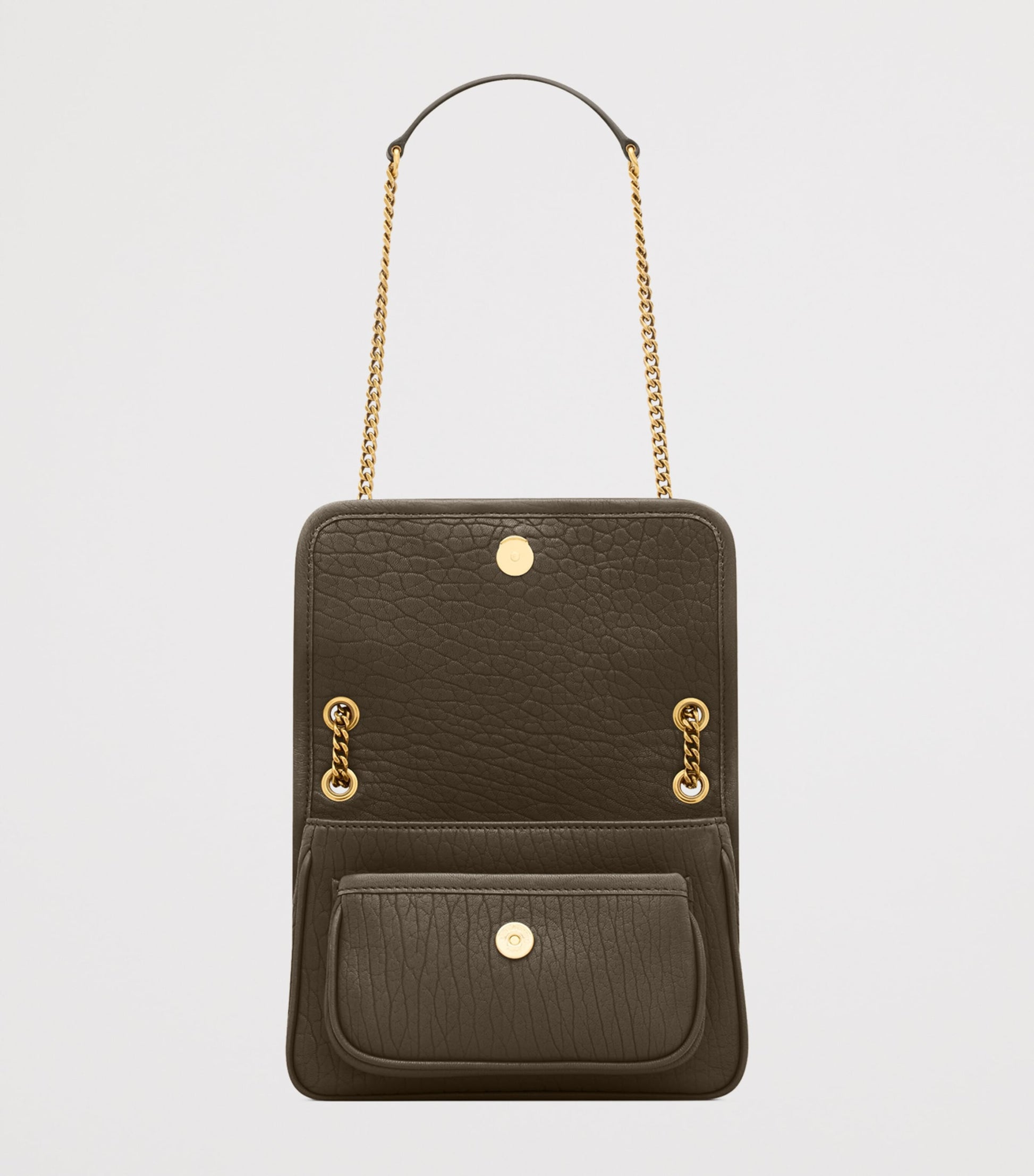 Saint Laurent Green Mini Leather Niki Shoulder Bag