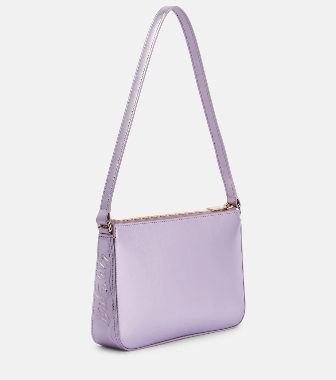 Christian Louboutin - Loubila metallic leather shoulder bag
