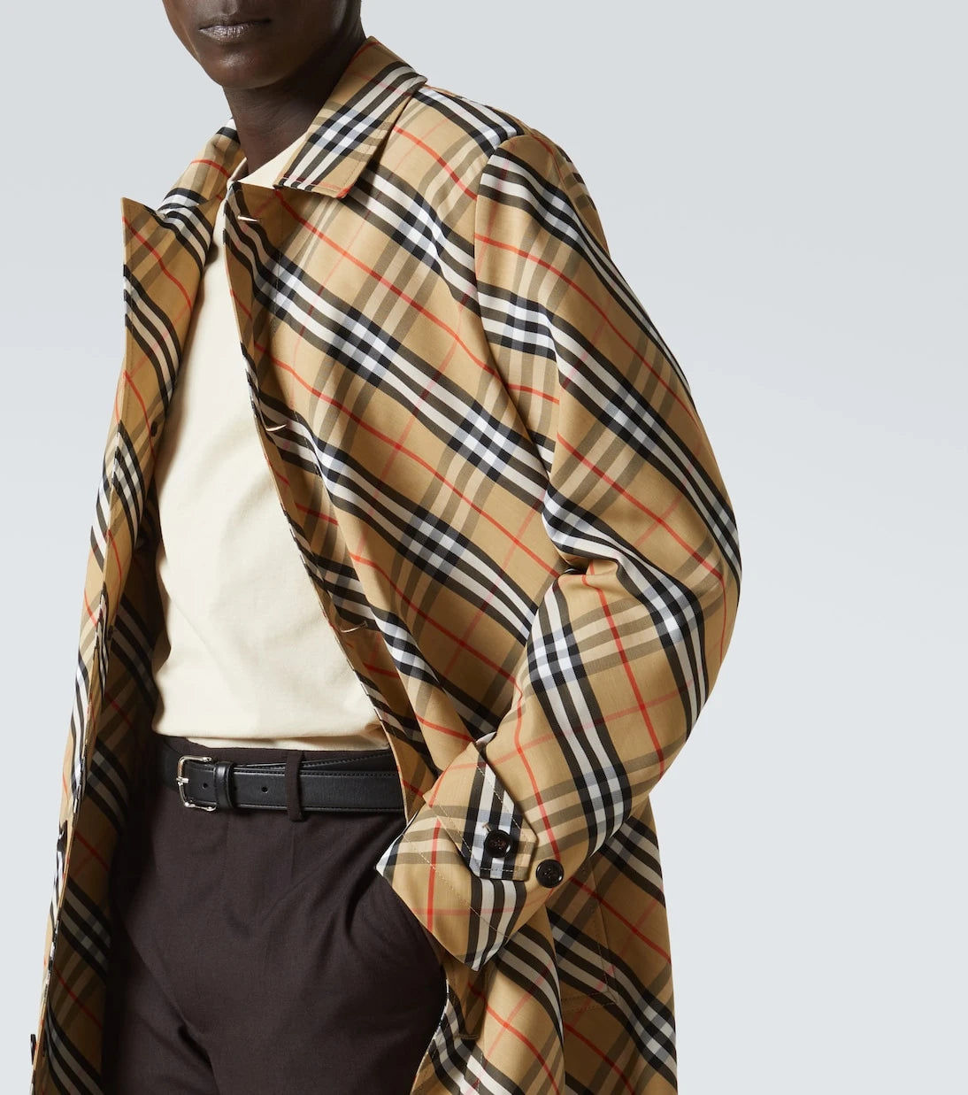 Burberry - معطف كاروهات من بربري