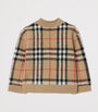 Burberry Kids Wool-Cashmere Check Cardigan