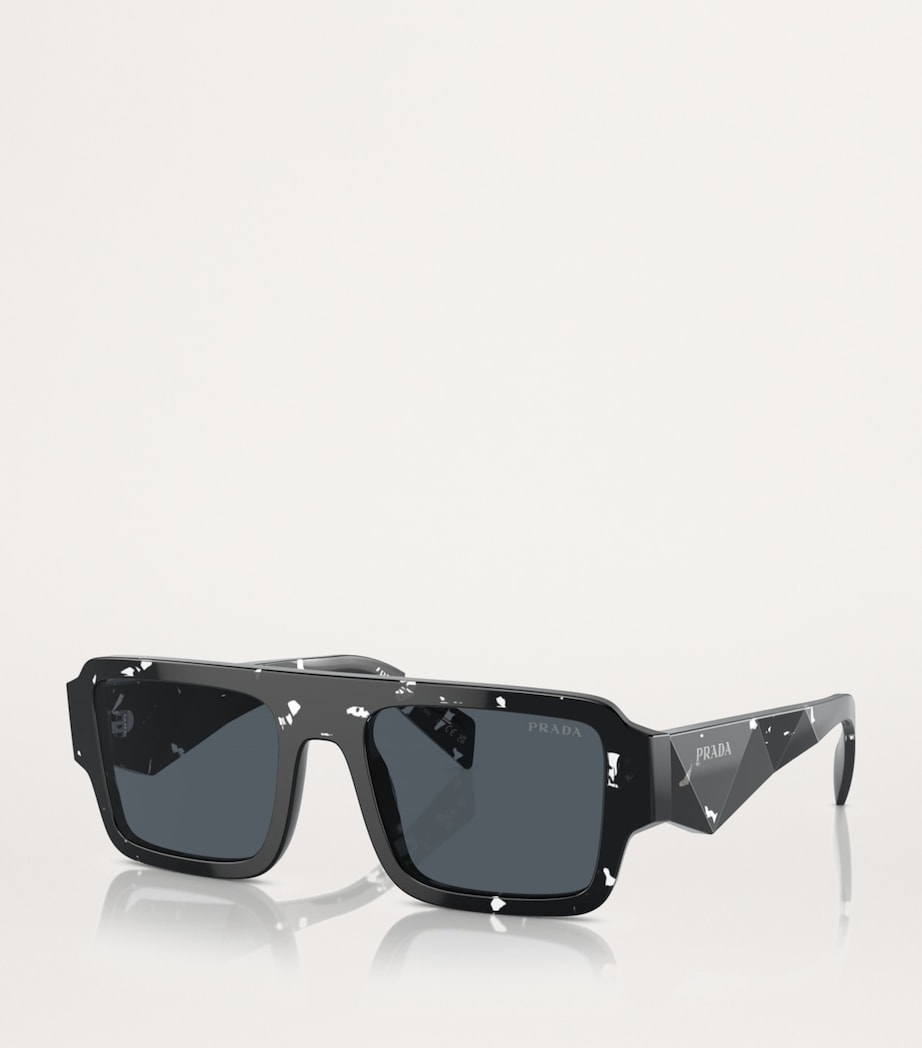 Prada Tortoiseshell Acetate Symbole Sunglasses