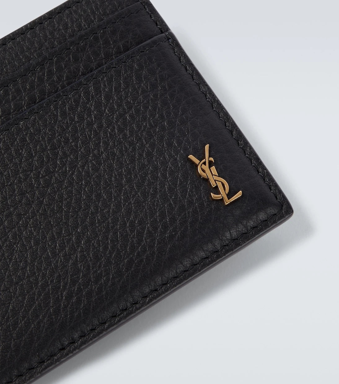 Saint Laurent - Cassandre leather card holder