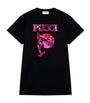 PUCCI Junior Black Cotton Pucci Fish T-Shirt Dress (4-14 Years)