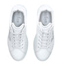 White Leather Rebel Crystal-Embellished Sneakers
