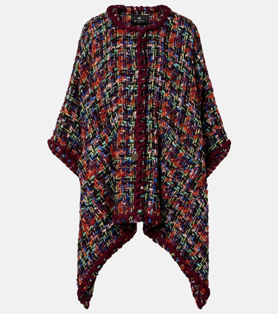 Etro - كاب من مزيج صوف الموهير والقطن التويد