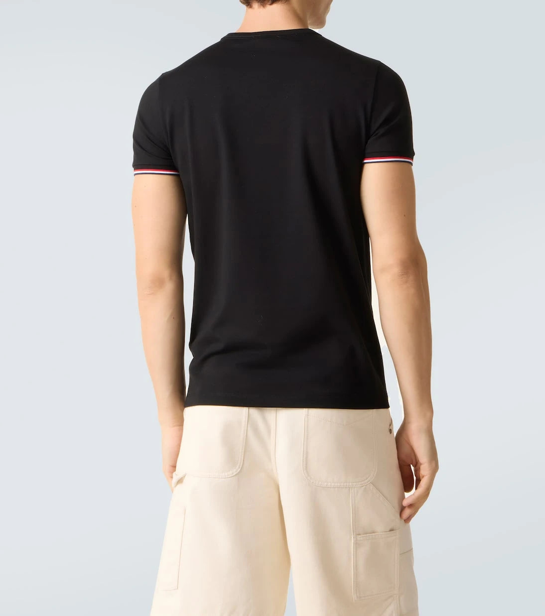 Moncler - Tricolor cotton-blend jersey T-shirt
