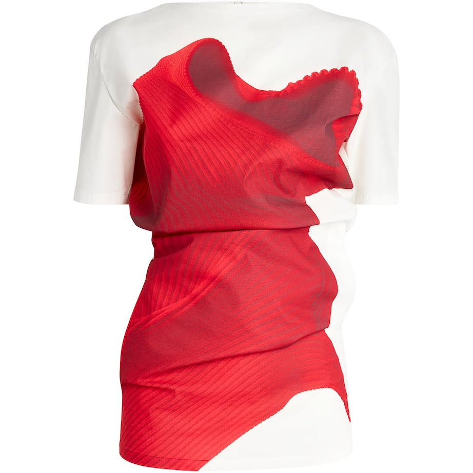 Cotton-Blend Knit As Represented Top