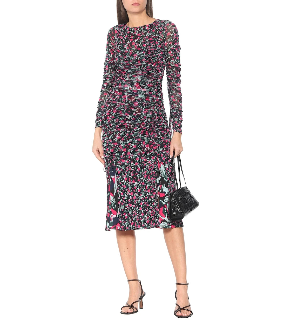 Diane von Furstenberg - Corinne printed mesh midi dress